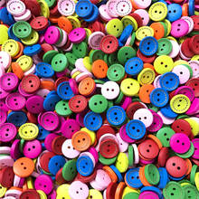 1000PCS 2 Hole Mixed Dotted Line Cute Round Wood Buttons Sewing Scrapbooking Wooden Crafts Clothing Decor 15MM 20MM 25MM 2024 - buy cheap