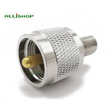 Adaptador coaxial coax f fêmea para uhf masculino, conector uhf so239 rf macho para fêmea conector para antena wi-fi tv