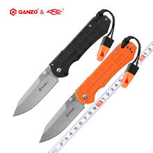 58-60HRC Ganzo G7452P 440C G10 Handle with a whistle Folding knife Survival Camping tool Pocket Knife tactical edc outdoor tool 2024 - buy cheap