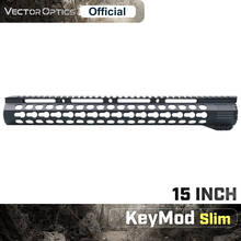 Vector Optics AR15 M16 KeyMod тактический 15 дюймов 15 дюймов свободный поплавок тонкий наручник Picatinny рельсовый Кронштейн подходит для. 223 5,56 AR-15 M4 2024 - купить недорого