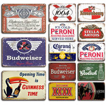 Cartel de cerveza Vintage con signo de Corona, placa decorativa Retro Para Bar, cocina, decoración de pared del hogar, pegatinas de pared 2024 - compra barato