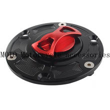 Tampa para tanque de combustível de motocicleta, tampa cnc para motocicleta aprilia rs125/rs250 rsv1000 triumph tiger 800 1050 2024 - compre barato