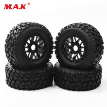 NEW 4PCS/set RC accessory 1:10 short course truck tyre tire wheel rim TRAXXAS SLASH PP0339+PP1003K 17mm hex car model parts 2024 - buy cheap