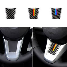 Pegatina para volante de coche, accesorios decorativos para Bmw Z4 E89 Series 2009-2015, emblema de fibra de carbono para vehículo, calcomanía Interior 2024 - compra barato