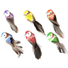 1pcs Simulation Artificial Foam Feather Bird DIY Party Crafts Ornament Props Home Garden Christmas Tree Robin Decoration 2024 - buy cheap