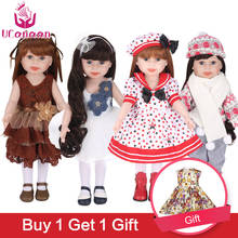 Doll 45 cm/18 Inch Girls Dolls Handmade Soft Plastic Reborn Baby Toys Girl Dolls for Kid's Gifts diy doll toys 2024 - buy cheap