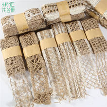 High Quality 2M/Roll 4-5cm Wedding Ribbon Lace Gift Wrapping Hemp Ribbon Jute Burlap DIY Festival Supplies Festival Decoration 2024 - buy cheap