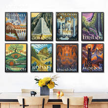 Travel Middle Earth Landscape Canvas Wall Art Poster Nordic Print Painting Nature Decoration Pictures Modern Home Decor No Frame 2024 - buy cheap