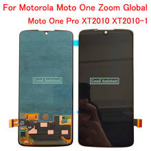 Активно-матричные осид, 6,39 дюймовый для Moto один зум Глобальный/One Pro XT2010 XT2010-1 ЖК-дисплей дисплей кодирующий преобразователь сенсорного экрана в сборе Замена 2024 - купить недорого