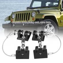 2pcs Anti-Theft Hood Latch Locking Hood Catch Lock Kit for Jeep Wrangler JK  2007-2017 Hood Locking Latches 2024 - buy cheap