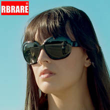 RBRARE Praça De Luxo Polarizada Óculos De Sol Das Mulheres Marca Designer Oversized Quadro Clássico Luxuoso Gradiente Óculos de Sol Para Senhoras 2024 - compre barato