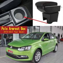 For Volkswagen VW Polo Center console Arm Rest Armrest Box Central Store Content Storage Box 2024 - buy cheap