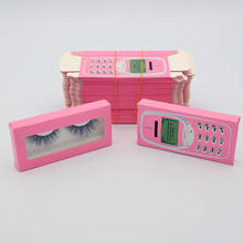 NEW Cell Phone 25mm 3D Mink Lashes Rectangle Cardboard Box False Eyelashes Packaging Box Cosmetic Empty Eyelash Packaging Box 2024 - buy cheap