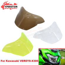 Motorcycle ABS Front Headlight Headlamp Screen Protection Len Cover Shield For KAWASAKI VERSYS X-300 VERSYS-X300 2017-2019 2024 - buy cheap