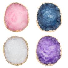 1Pcs Natural Resin Agate Nail Color Mixing Palette False Nail Tips Drawing Nail Color Palette for Nail Color Mixing Display 2024 - buy cheap