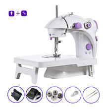 Mini Electrical Sewing Machine Household Portable Sewing Tailor With Lamp Thread Cutter Dual Speed Adjust Desktop Sewing Machine 2024 - buy cheap