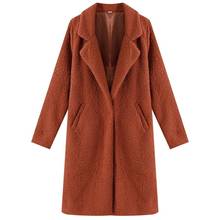 NEWDISCVRY Autumn Winter Coat Woman Faux Fur Coat Women Warm Ladies Fur Teddy Jacket Female Plush Teddy Coat Plus Size Outwear 2022 - buy cheap