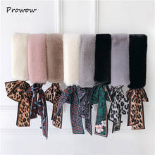 Fur Scarf Leopard Print Scar Women Winter Scarf Luxury Brand Skinny Silk Scarf Female Neckerchief Scarves & Wraps D016 2024 - buy cheap