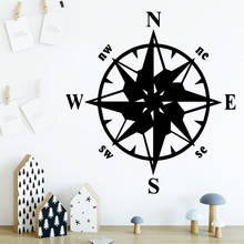 Nordic style Compass Wall Sticker Wall Decal Sticker Home Decor For Living Room Bedroom Home Party Decor Wallpaper 2024 - buy cheap