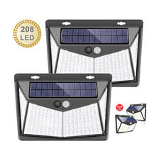 208 LED Solar Light Outdoor Solar Lamp Motion Sensor Solar Powered Sunlight Street Light for Garden Decoration 2024 - buy cheap