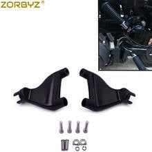 ZORBYZ-soporte de montaje para apoyapiés traseros de motocicleta, apoyapiés negros para Harley Sportster 1200 XL883 2004-2013 2024 - compra barato