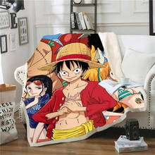 Anime One Piece 3D Printing Plush Fleece Blanket Adult Fashion Quilts Home Office Washable Duvet Casual Kids Sherpa Blanket 15 2024 - buy cheap