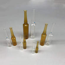 100pcs/lot Glass ampoule Transparent/Brown Injection Bottle easy breaking Curved neck easy to fold ampoules Free Shipping 2024 - buy cheap