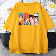 Anime Jujutsu Kaisen Cartoon Gojo Satoru Women'S Tee Shirts Kawaii Summer Casual Women T-Shirts Fashion Round Neck Female Tops 2024 - buy cheap