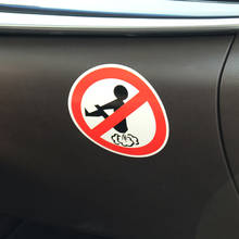 2PCS Interesting Civilization Sticker Do Not Fart Sticker No Farting Waterproof Rear Glass Car Sticker 2024 - buy cheap