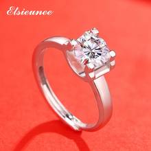 ELSIEUNEE-anillo clásico de Plata de Ley 925 para hombre y mujer, sortija de moissanita de Color 1ct 2ct 3ct D, sortija de compromiso de boda con diamantes 2024 - compra barato