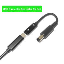 USB Type C Female to 7,4*5,0 мм штекер конвертера ноутбука Dc адаптер питания разъем кабель Шнур для Dell Latitude E6320 E6330 2024 - купить недорого