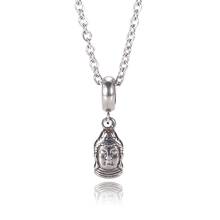 Buddha Head Pendants Stainless Steel Necklace for Women Men Silver Color Chain Necklace Jewelry SP0563 2024 - buy cheap