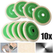 10pcs/set Round Durable Wool Buffing Pad 100mm Polishing Poly Strip Disc Paint Wheel Felt Buffer Disc Grinding Tool 2024 - buy cheap