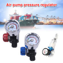 1/4" inlet and 1/4" outlet Air Regulator Pressure Gauge Compressor fit for Devilbiss Iwata fr 0-140 PSI For air tools 2024 - buy cheap
