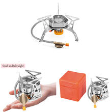 Outdoor Foldable Windproof Camping Cooking Gas Stove Piezo Ignition Gas Stove Camping equipment  Camping stove 2024 - buy cheap