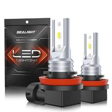 SEALIGHT H11 LED Fog Lights 4800lm H8 H9 H16JP LED Fog Bulbs Lamps High Power 12 CSP Led Chips 6000K White Car Lights Fog Light 2024 - buy cheap