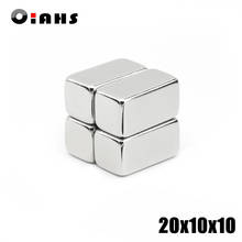 10pcs F20x10x10mm Super Powerful Strong Rare Earth Block NdFeB Magnet Neodymium N35 Magnets F20*10*10mm- Free Shipping 2024 - buy cheap