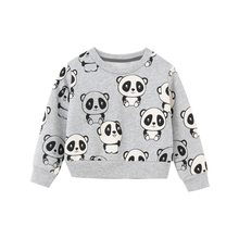 Jumping Meters Animals Panda Print Baby Shirts for Winter Fall Girls Tops Cotton Sport Clothes Boys Girls Sweatshirts 2024 - buy cheap