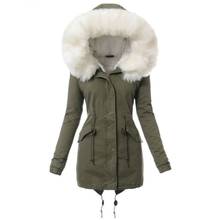 Women's Fashion Faux Fur Hooded Long Coat Winter Warm Fleece Thicken Parka Jacket Outwear Plus Size 2024 - buy cheap