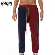 NAGRI Men Joggers Corduroy Pants Casual Streetwear Loose Trouser Fashion Sweatpants Hip Hop 2024 - buy cheap