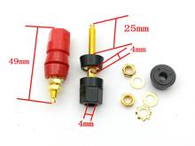 100pcs Gold plated audio speaker binding post  for 4mm Banana plug 2024 - buy cheap