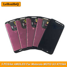 Pantalla LCD AMOLED para Motorola MOTO G3 G 3rd XT1541, montaje de digitalizador con pantalla táctil para MOTO XT1544 XT1550, venta al por mayor, 5 uds. 2024 - compra barato