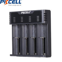 Pkcell-carregador inteligente de pilhas recarregáveis nimh/nicd, indicadores de carregamento rápido, para 1.2v 3.7v aa/aaa 18650 2024 - compre barato