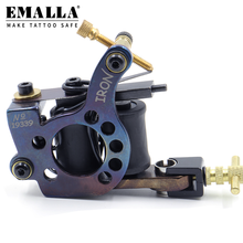 EMALLA Coil Tattoo Machine Guns for Lining Shading 10 Warps Iron Handmade Tattoo Machine Gun for Tattoo Needles Tattoo Supplies 2024 - buy cheap