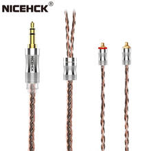 NiceHCK-Cable de reemplazo de C24-6, alambre de cobre puro Chapado en plata de 24 núcleos, 3,5mm/2,5mm/4,4mm, MMCX/NX7/QDC/0,78, 2 pines para ASX MK3 2024 - compra barato