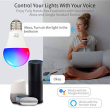 Smart Life/Tuya WiFi Smart Light Bulb Work With Alexa Google Home Dimming LED Lamp 9W RGBCW Smart LED Bulb For Indoor Lighting 2024 - buy cheap