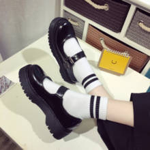 Lolita-zapatos de tacón alto para mujer, calzado de estilo japonés Vintage, suave, con plataforma impermeable, para estudiantes universitarios, Cosplay 2024 - compra barato