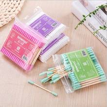 100Pcs/ lot Double Head Cotton Swab Women Makeup Cotton Buds Tip For Medical Wood Sticks Nose Ears Cleaning Health Care Tools 2024 - buy cheap