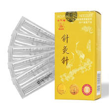 Huatuo-agujas no desechables chapadas en plata, 200 Uds., tamaño de la aguja de acupuntura reutilizable, 0,25/30/35/40mm 2024 - compra barato