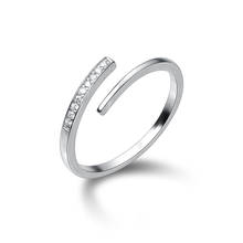 Mloveacc estilo coreano genuíno 925 anéis de prata esterlina femininos anéis de dedo para meninas joias simples 2024 - compre barato